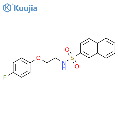 N-[2-(4-fluorophenoxy)ethyl]naphthalene-2-sulfonamide structure