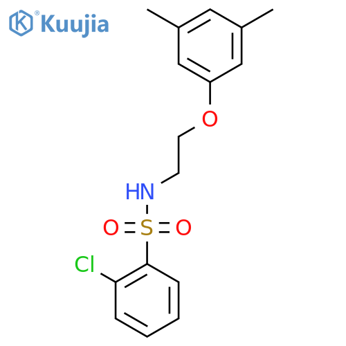 2-chloro-N-[2-(3,5-dimethylphenoxy)ethyl]benzene-1-sulfonamide structure
