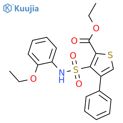 ethyl 3-[(2-ethoxyphenyl)sulfamoyl]-4-phenylthiophene-2-carboxylate structure