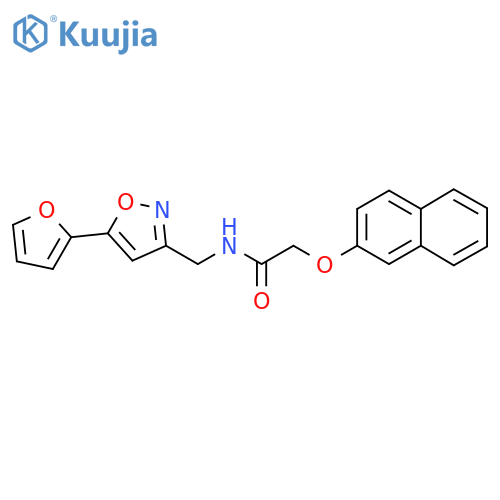 N-{[5-(furan-2-yl)-1,2-oxazol-3-yl]methyl}-2-(naphthalen-2-yloxy)acetamide structure