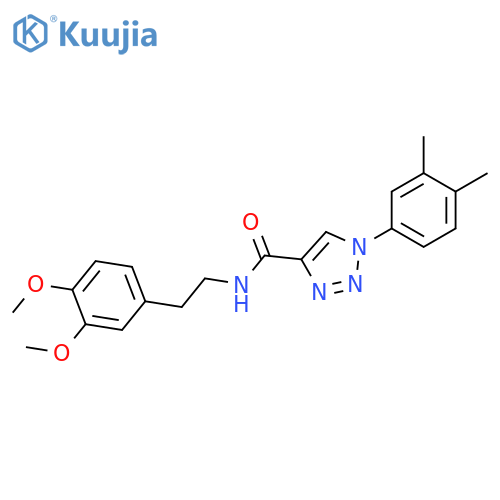 N-[2-(3,4-dimethoxyphenyl)ethyl]-1-(3,4-dimethylphenyl)-1H-1,2,3-triazole-4-carboxamide structure