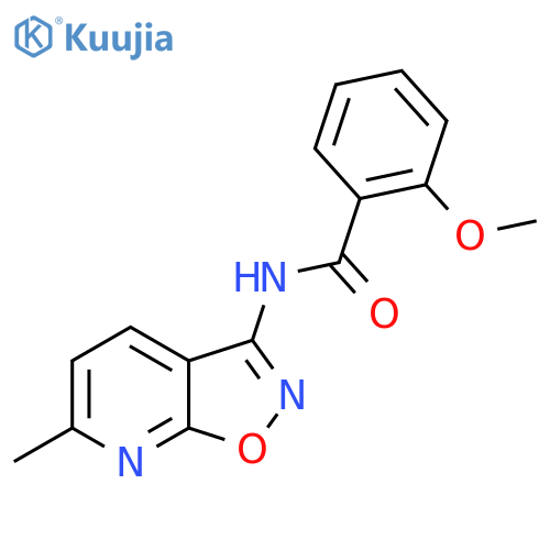 2-methoxy-N-{6-methyl-[1,2]oxazolo[5,4-b]pyridin-3-yl}benzamide structure