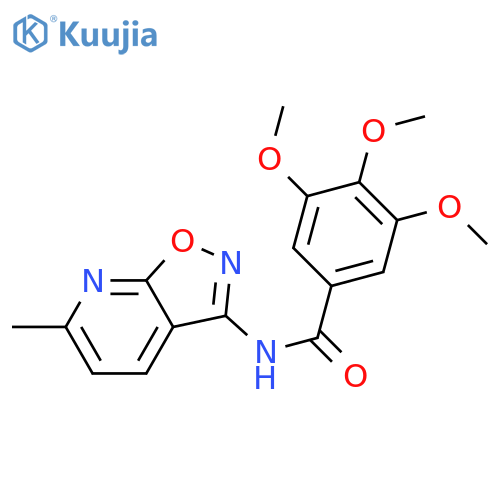 3,4,5-trimethoxy-N-{6-methyl-[1,2]oxazolo[5,4-b]pyridin-3-yl}benzamide structure