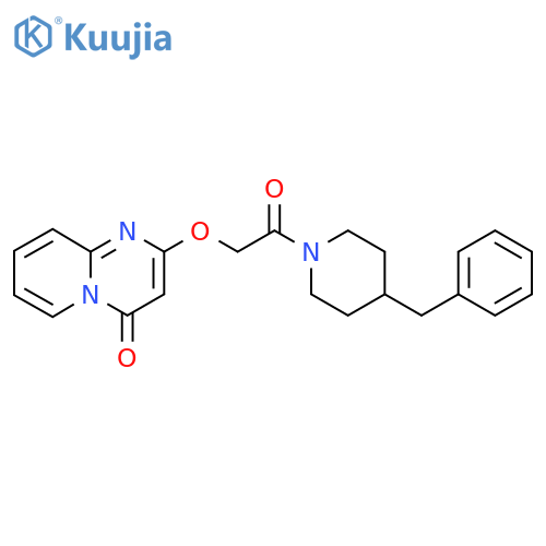 2-2-(4-benzylpiperidin-1-yl)-2-oxoethoxy-4H-pyrido1,2-apyrimidin-4-one structure