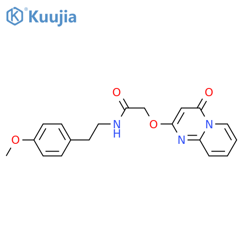 N-2-(4-methoxyphenyl)ethyl-2-({4-oxo-4H-pyrido1,2-apyrimidin-2-yl}oxy)acetamide structure