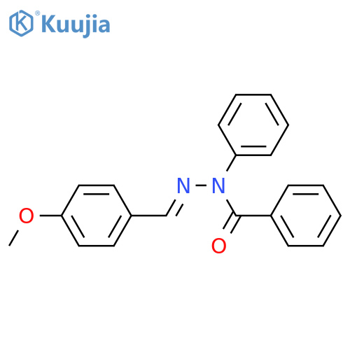 Benzoic acid, [(4-methoxyphenyl)methylene]phenylhydrazide structure