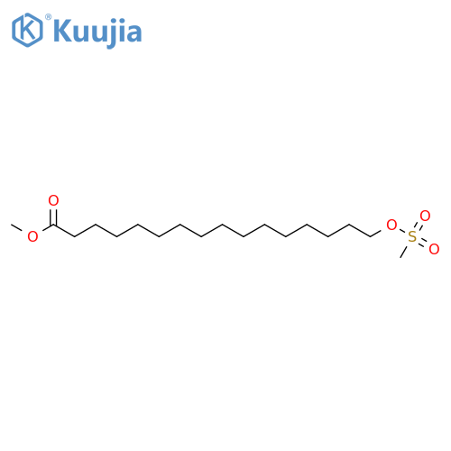 Hexadecanoic acid, 16-[(methylsulfonyl)oxy]-, methyl ester structure