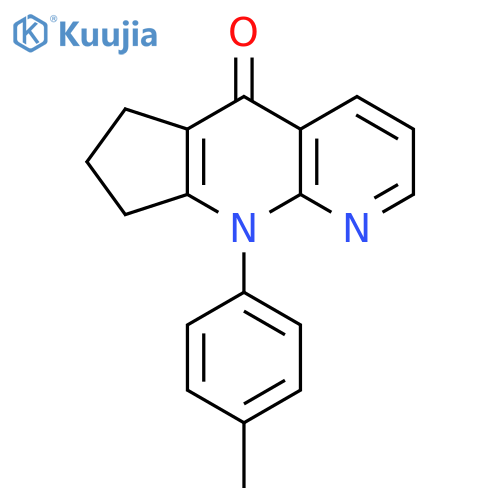 5H-Cyclopenta[b][1,8]naphthyridin-5-one, 6,7,8,9-tetrahydro-9-(4-methylphenyl)- structure