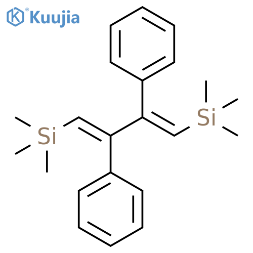 Benzene, [(1E,2E)-2-phenyl-3-(trimethylsilyl)-1-[(trimethylsilyl)methylene]-2-propen-1-yl]- structure