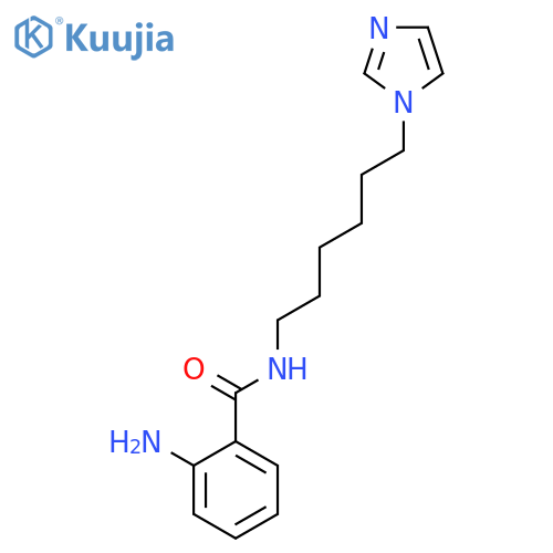 Benzamide, 2-amino-N-[6-(1H-imidazol-1-yl)hexyl]- structure