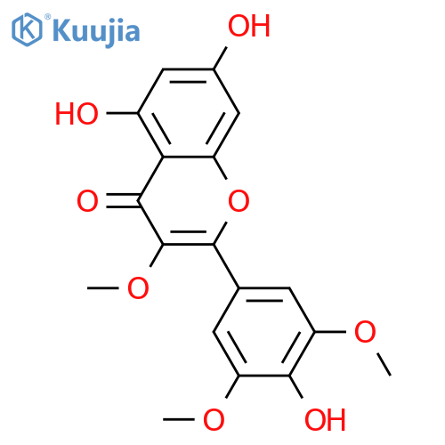 3,3',4',5,5',7-Hexahydroxyflavone; 3,3',5'-Tri-Me ether structure