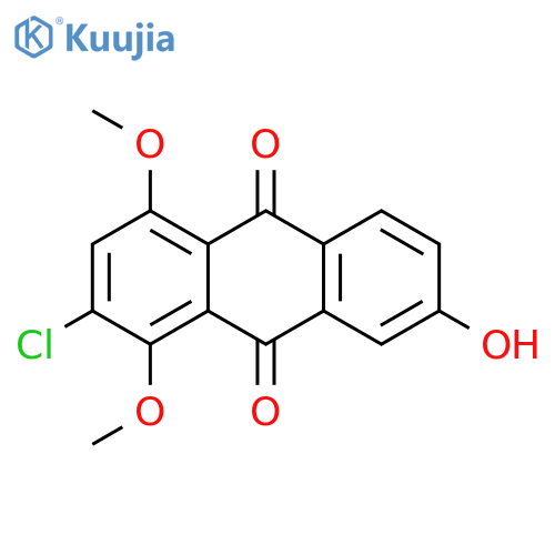 9,10-Anthracenedione, 2-chloro-7-hydroxy-1,4-dimethoxy- structure