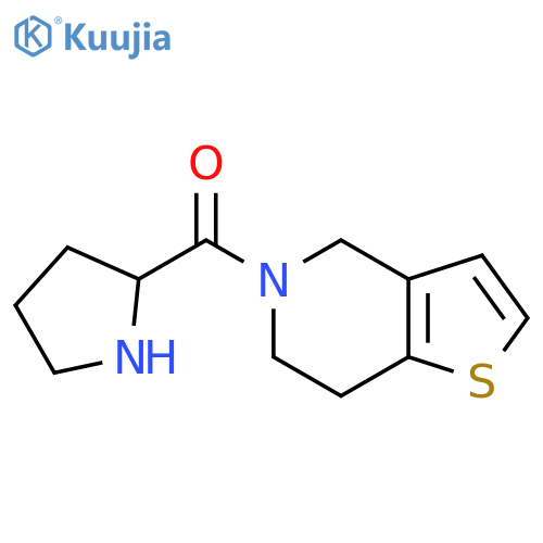 2-{4H,5H,6H,7H-thieno[3,2-c]pyridine-5-carbonyl}pyrrolidine structure