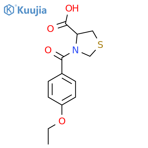3-(4-Ethoxybenzoyl)-1,3-thiazolidine-4-carboxylic acid structure