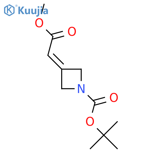 Tert-Butyl 3-(2-methoxy-2-oxoethylidene)azetidine-1-carboxylate structure
