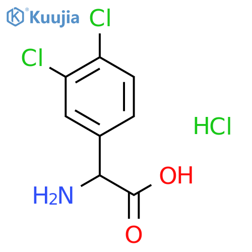 2-Amino-2-(3,4-dichlorophenyl)acetic acid hydrochloride structure
