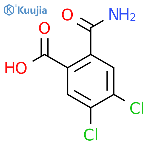 2-Carbamoyl-4,5-dichlorobenzoic Acid structure