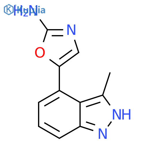 5-(3-Methyl-1H-indazol-4-yl)oxazol-2-amine structure