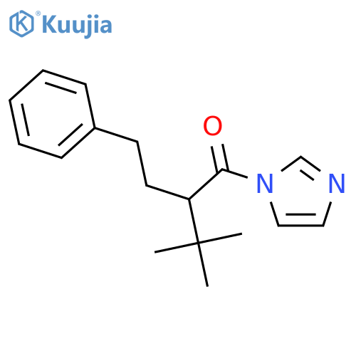 1-Butanone,1-(1H-imidazol-1-yl)-3,3-dimethyl-2-(2-phenylethyl)- structure