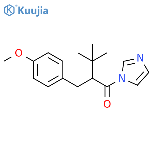 1H-Imidazole,1-[2-[(4-methoxyphenyl)methyl]-3,3-dimethyl-1-oxobutyl]-, (-)- (9CI) structure