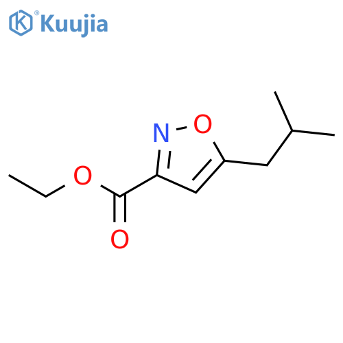 Ethyl 5-isobutylisoxazole-3-carboxylate structure
