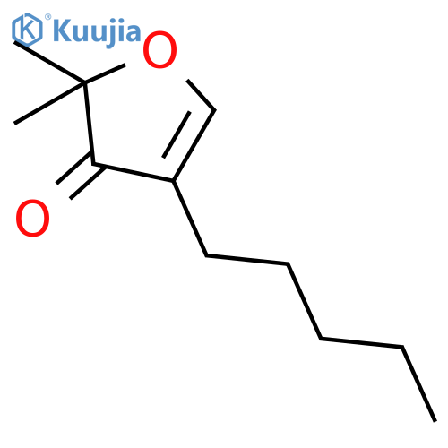 3(2H)-Furanone, 2,2-dimethyl-4-pentyl- structure