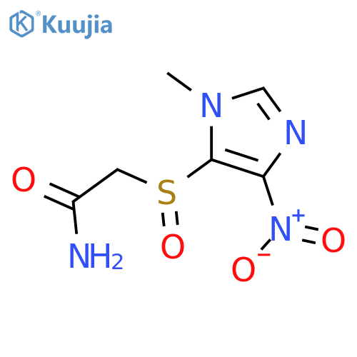 Acetamide, 2-[(1-methyl-4-nitro-1H-imidazol-5-yl)sulfinyl]- structure