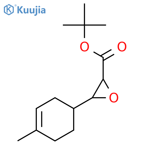Oxiranecarboxylic acid, 3-(4-methyl-3-cyclohexen-1-yl)-, 1,1-dimethylethyl ester structure