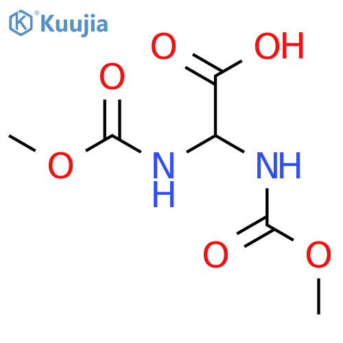 2,2-Bis((methoxycarbonyl)amino)acetic acid structure