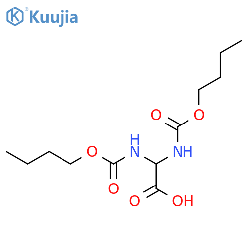 Acetic acid, bis[(butoxycarbonyl)amino]- structure