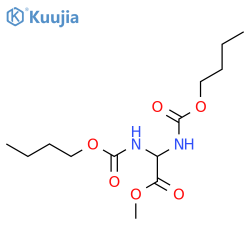 Acetic acid, bis[(butoxycarbonyl)amino]-, methyl ester structure