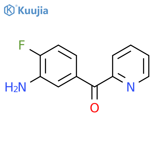2-(3-Amino-4-fluorobenzoyl)pyridine structure
