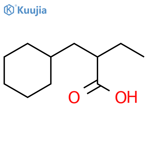 2-(cyclohexylmethyl)butanoic acid structure