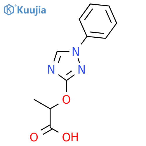 Propanoic acid, 2-[(1-phenyl-1H-1,2,4-triazol-3-yl)oxy]- structure