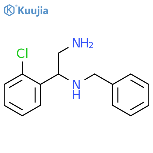 1,2-Ethanediamine, 1-(2-chlorophenyl)-N1-(phenylmethyl)- structure