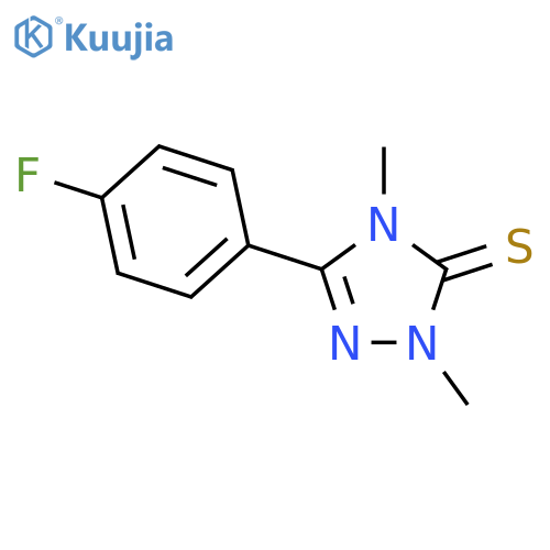 3H-1,2,4-Triazole-3-thione,5-(4-fluorophenyl)-2,4-dihydro-2,4-dimethyl- structure