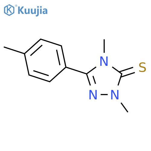 3H-1,2,4-Triazole-3-thione,2,4-dihydro-2,4-dimethyl-5-(4-methylphenyl)- structure