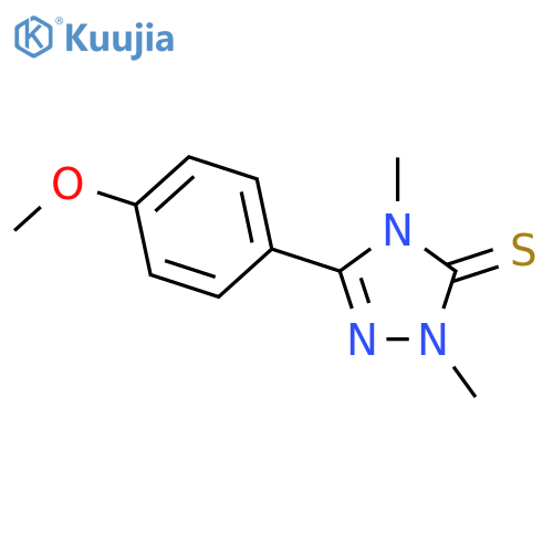 3H-1,2,4-Triazole-3-thione,2,4-dihydro-5-(4-methoxyphenyl)-2,4-dimethyl- structure