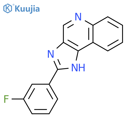 1H-Imidazo[4,5-c]quinoline, 2-(3-fluorophenyl)- structure