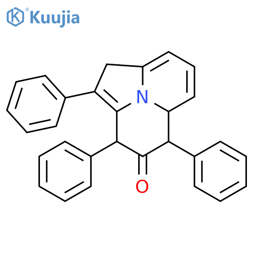 4H-Pyrrolo[2,1,5-de]quinolizin-4-one, 1,3,5,5a-tetrahydro-2,3,5-triphenyl- structure