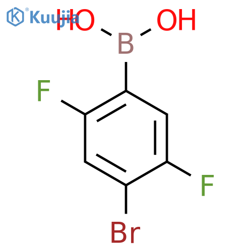 4-Bromo-2,5-bifluorophenylboronic acid structure
