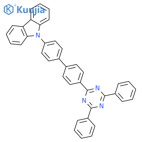 9H-Carbazole, 9-[4'-(4,6-diphenyl-1,3,5-triazin-2-yl)[1,1'-biphenyl]-4-yl]- structure