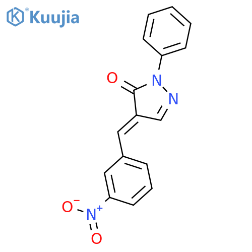 3H-Pyrazol-3-one, 2,4-dihydro-4-[(3-nitrophenyl)methylene]-2-phenyl- structure