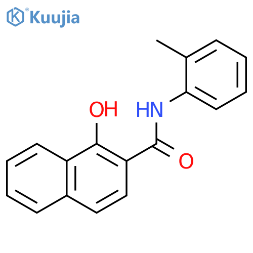 1-hydroxy-N-(2-methylphenyl)naphthalene-2-carboxamide structure
