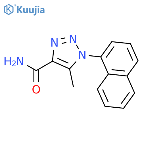 1H-1,2,3-Triazole-4-carboxamide, 5-methyl-1-(1-naphthalenyl)- structure