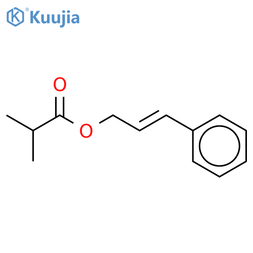 Propanoic acid, 2-methyl-, 3-phenyl-2-propenyl ester, (E)- structure