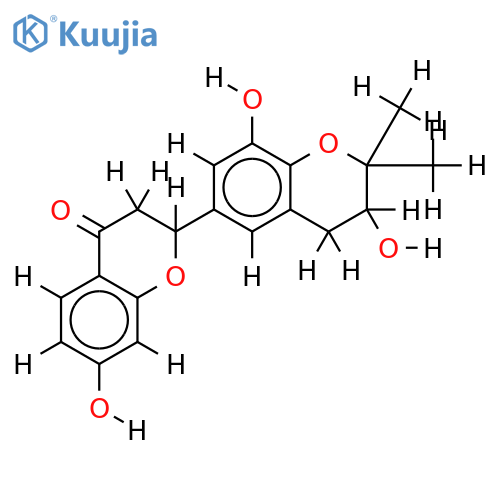 2(S)-5',7-dihydroxy-[2'',2''-(3''-hydroxy)-dimethylpyrano]-(5'',6'':3',4')flavanone structure
