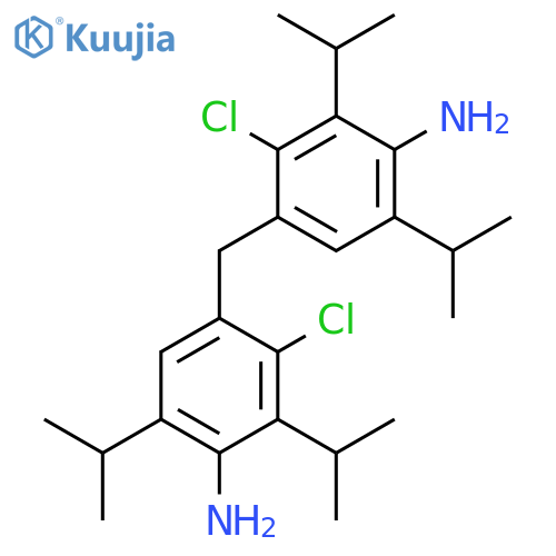 Benzenamine, 4,4'-methylenebis[3-chloro-2,6-bis(1-methylethyl)- structure