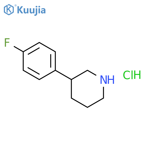 3-(4-Fluorophenyl)piperidine hydrochloride structure