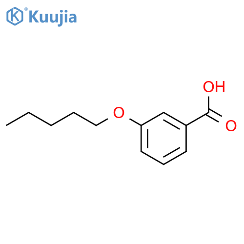 Benzoic acid, 3-(pentyloxy)- structure